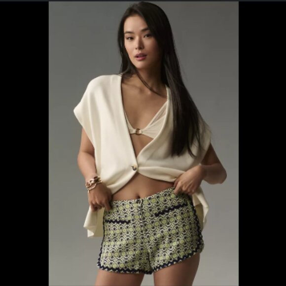 Brand New Maeve Scallop-Trimmed Dolphin Shorts - Picture 1 of 6